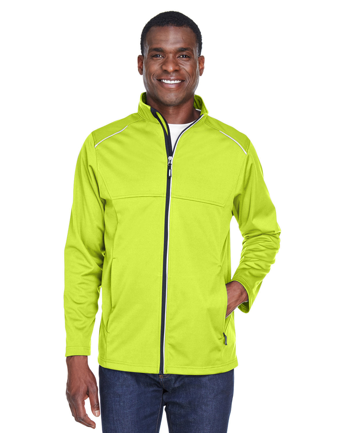 CORE365 Men's Techno Lite Three-Layer Knit Tech-Shell CE708