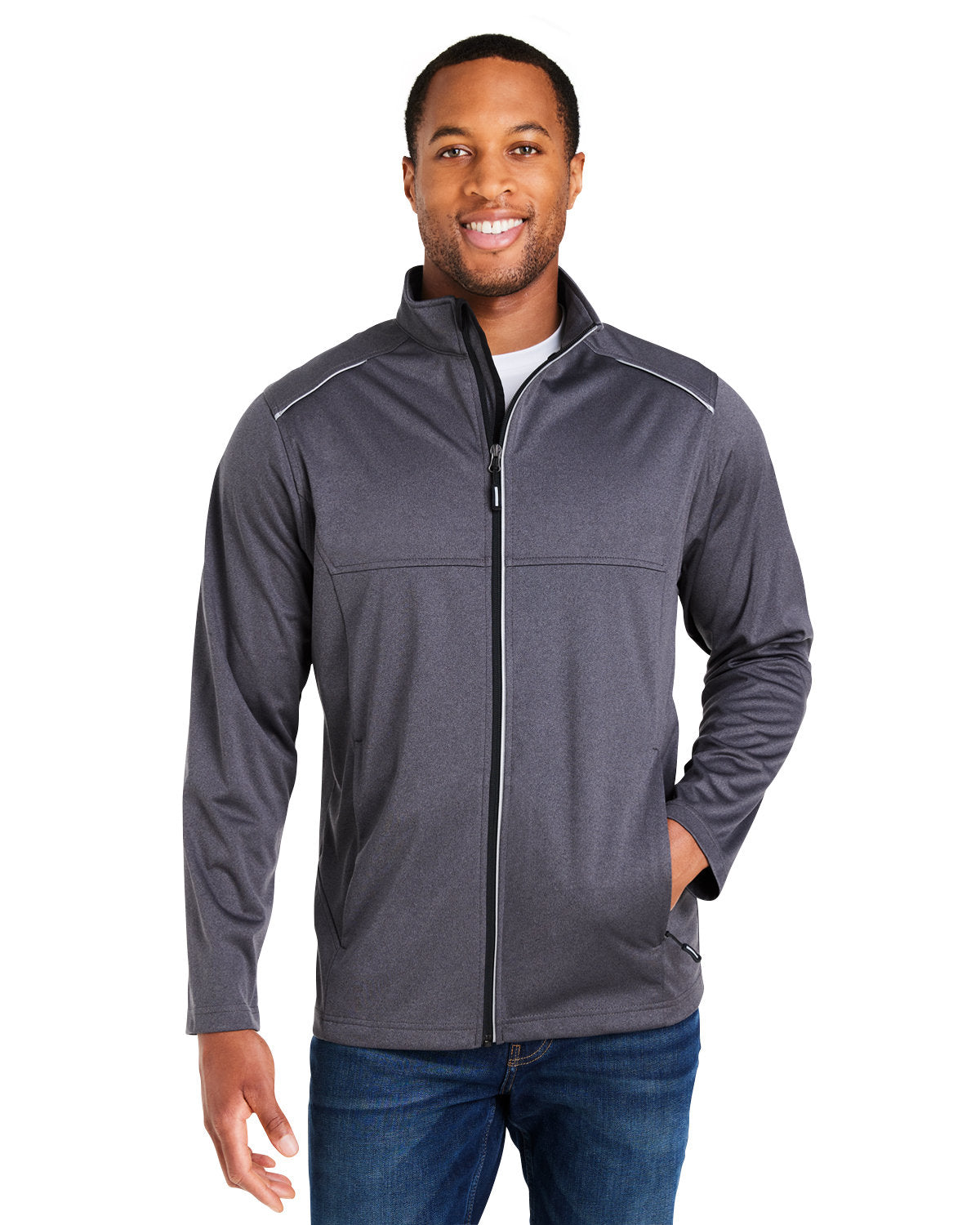 CORE365 Men's Techno Lite Three-Layer Knit Tech-Shell CE708