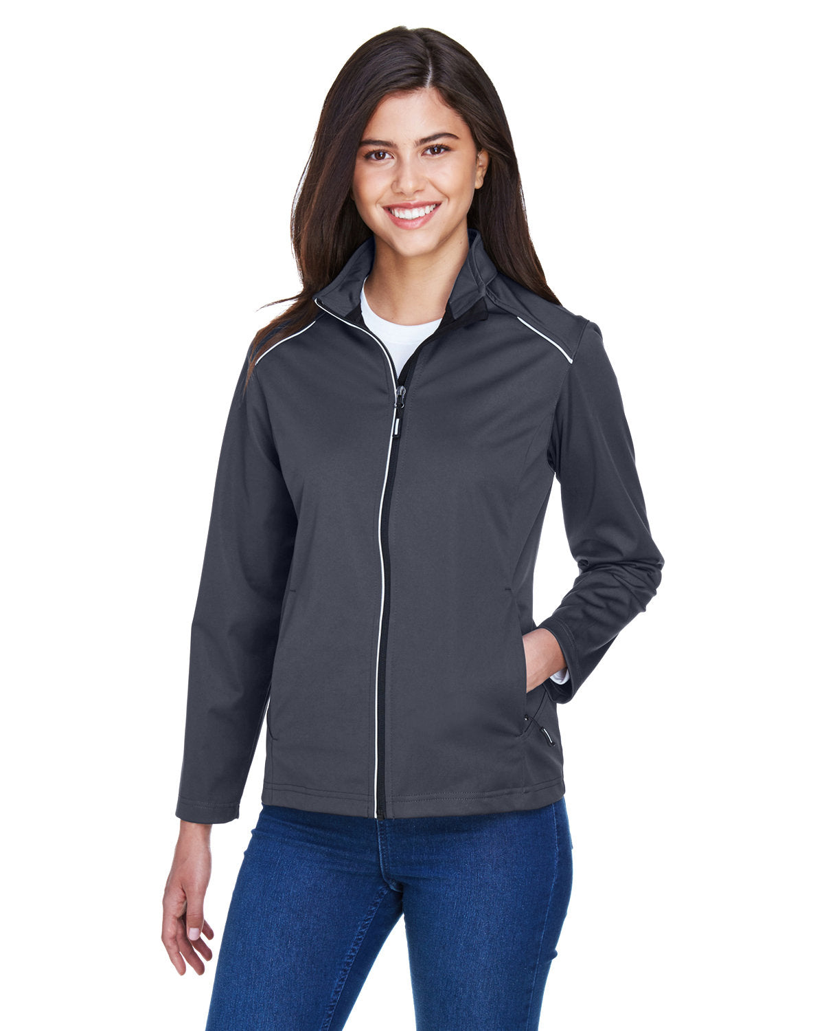 CORE365 Ladies' Techno Lite Three-Layer Knit Tech-Shell CE708W