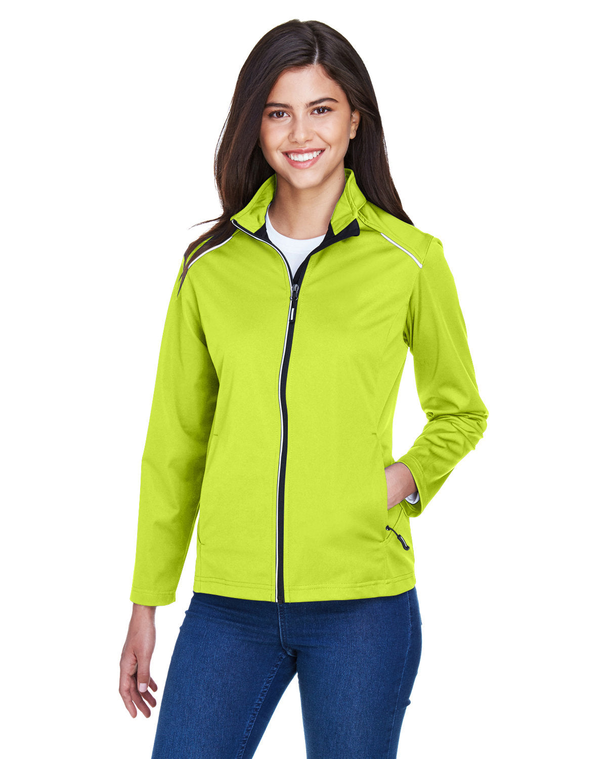 CORE365 Ladies' Techno Lite Three-Layer Knit Tech-Shell CE708W