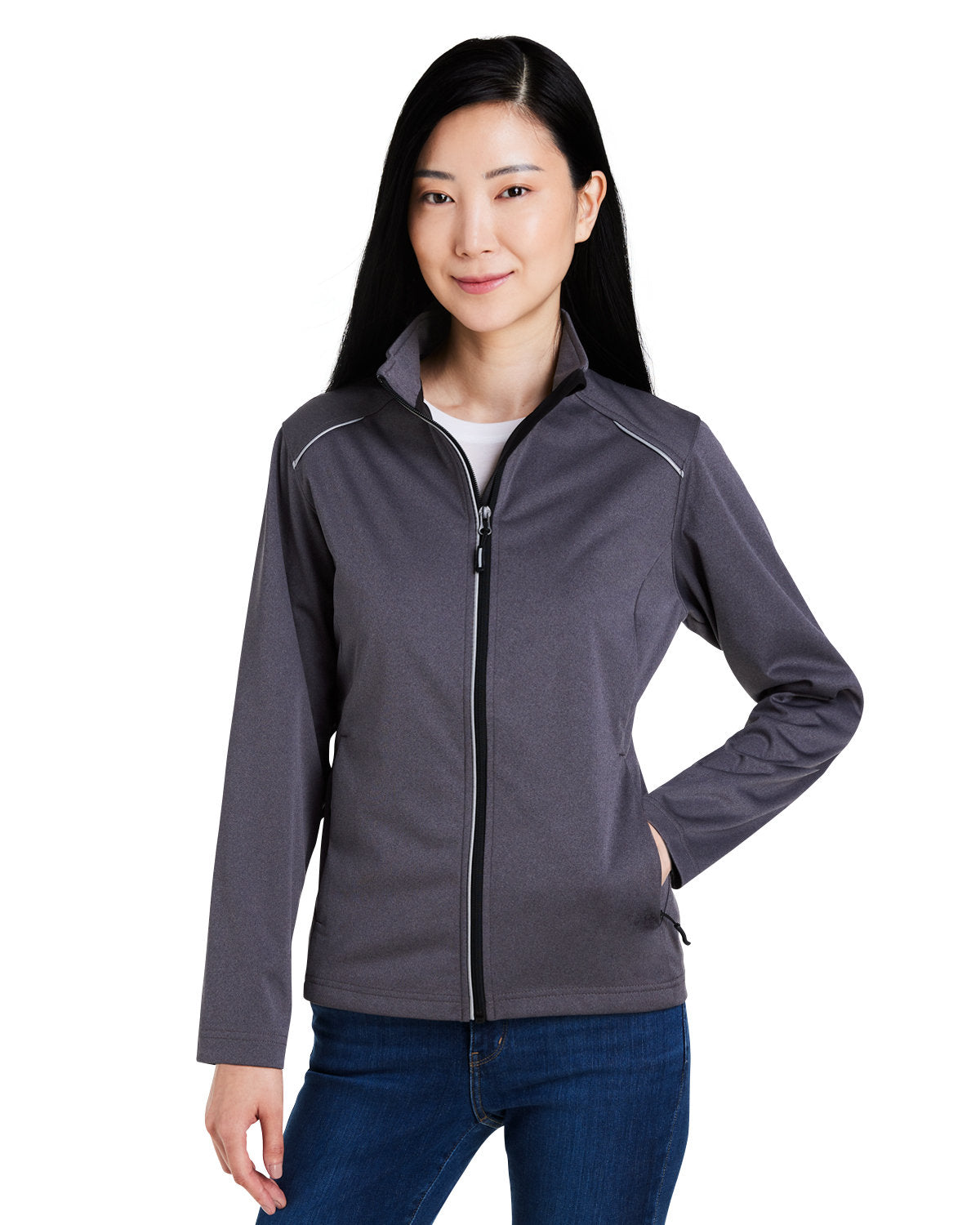 CORE365 Ladies' Techno Lite Three-Layer Knit Tech-Shell CE708W