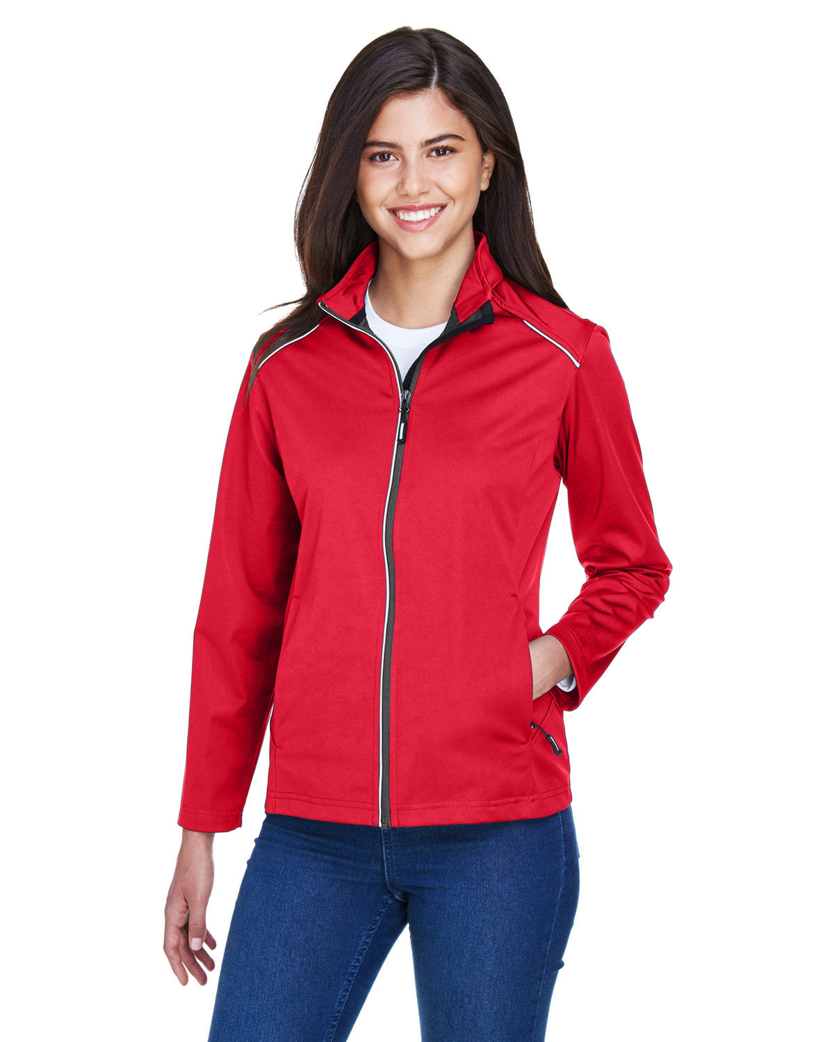 CORE365 Ladies' Techno Lite Three-Layer Knit Tech-Shell CE708W