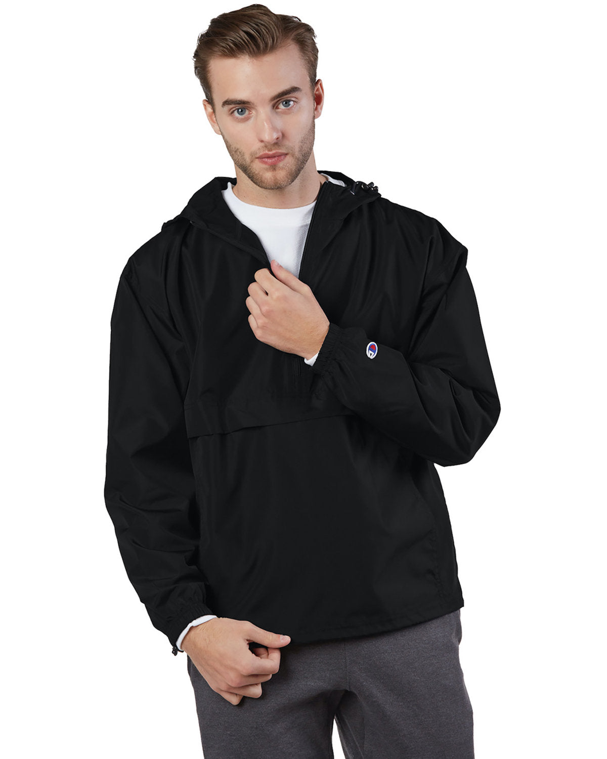 Champion Adult Packable Anorak Quarter-Zip Jacket CO200