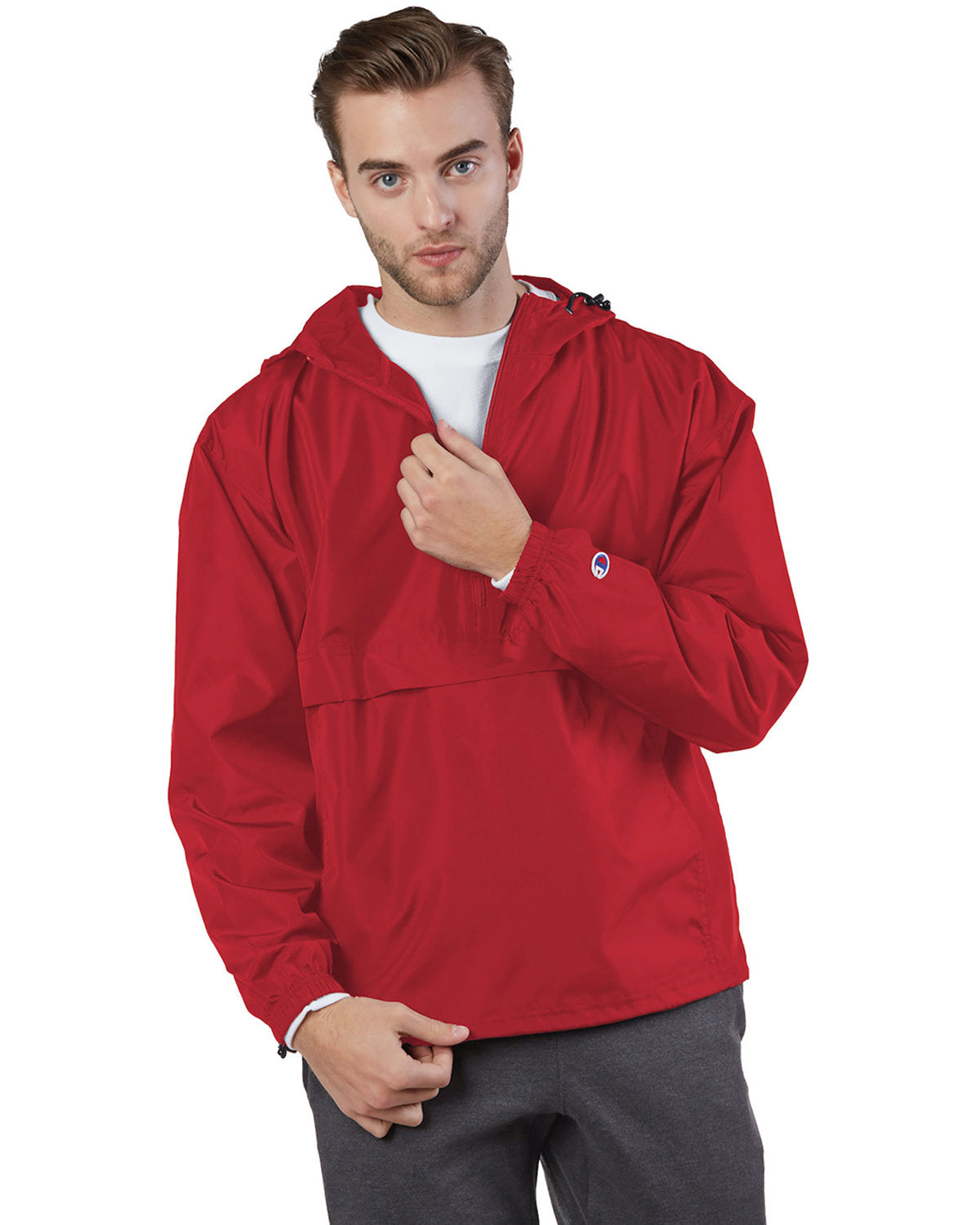 Champion Adult Packable Anorak Quarter-Zip Jacket CO200