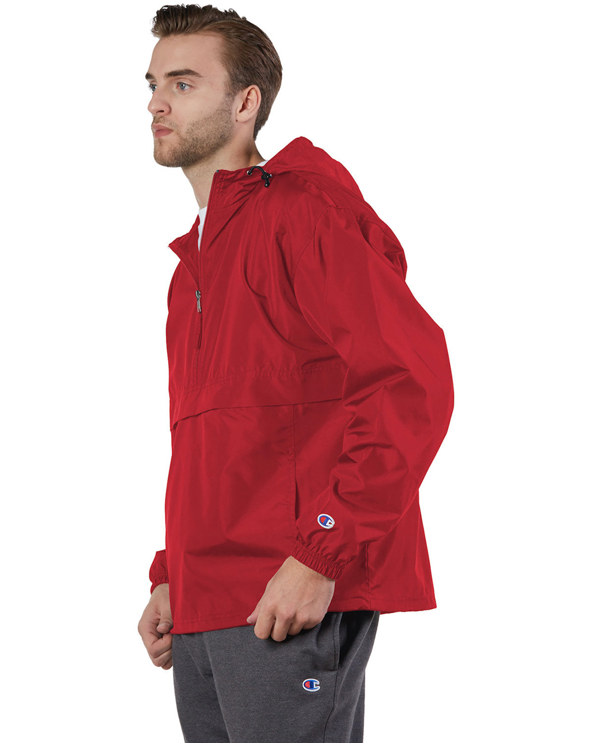 Champion Adult Packable Anorak Quarter-Zip Jacket CO200