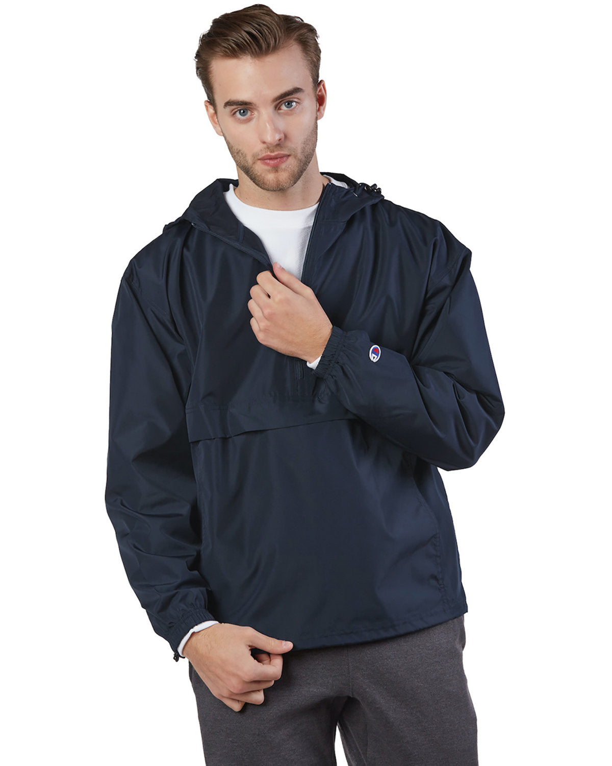 Champion Adult Packable Anorak Quarter-Zip Jacket CO200