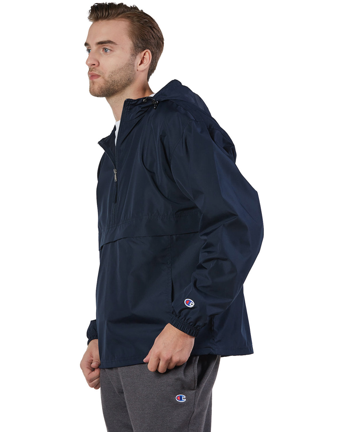 Champion Adult Packable Anorak Quarter-Zip Jacket CO200