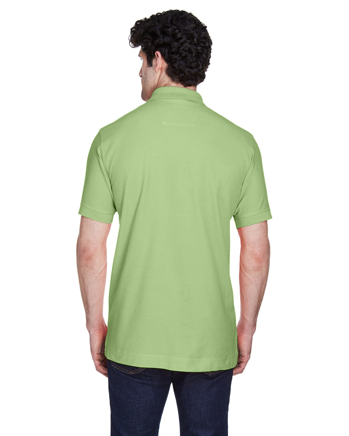 Devon & Jones Men's Pima Piqué Short-Sleeve Polo D100 LIME