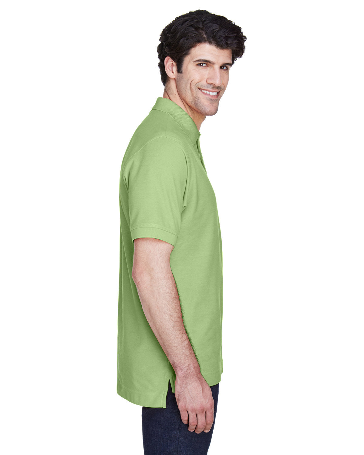 Devon & Jones Men's Pima Piqué Short-Sleeve Polo D100 LIME