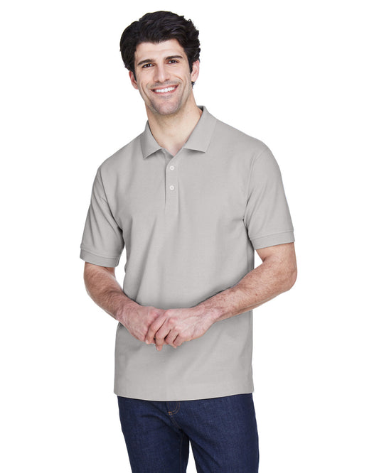 Devon & Jones Men's Pima Piqué Short-Sleeve Polo D100 SILVER