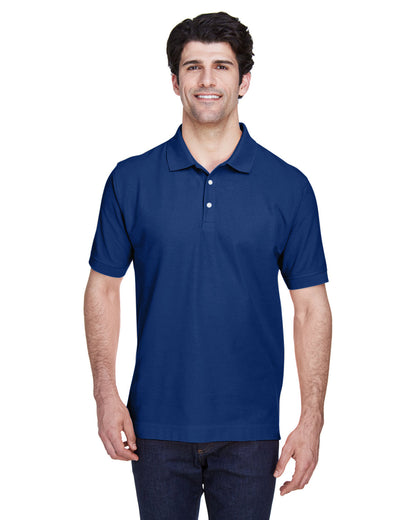 Devon & Jones Men's Pima Piqué Short-Sleeve Polo D100 TRUE ROYAL