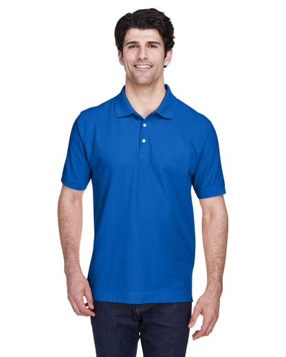 Devon & Jones Men's Pima Piqué Short-Sleeve Polo D100 FRENCH BLUE