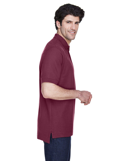 Devon & Jones Men's Pima Piqué Short-Sleeve Polo D100 BURGUNDY