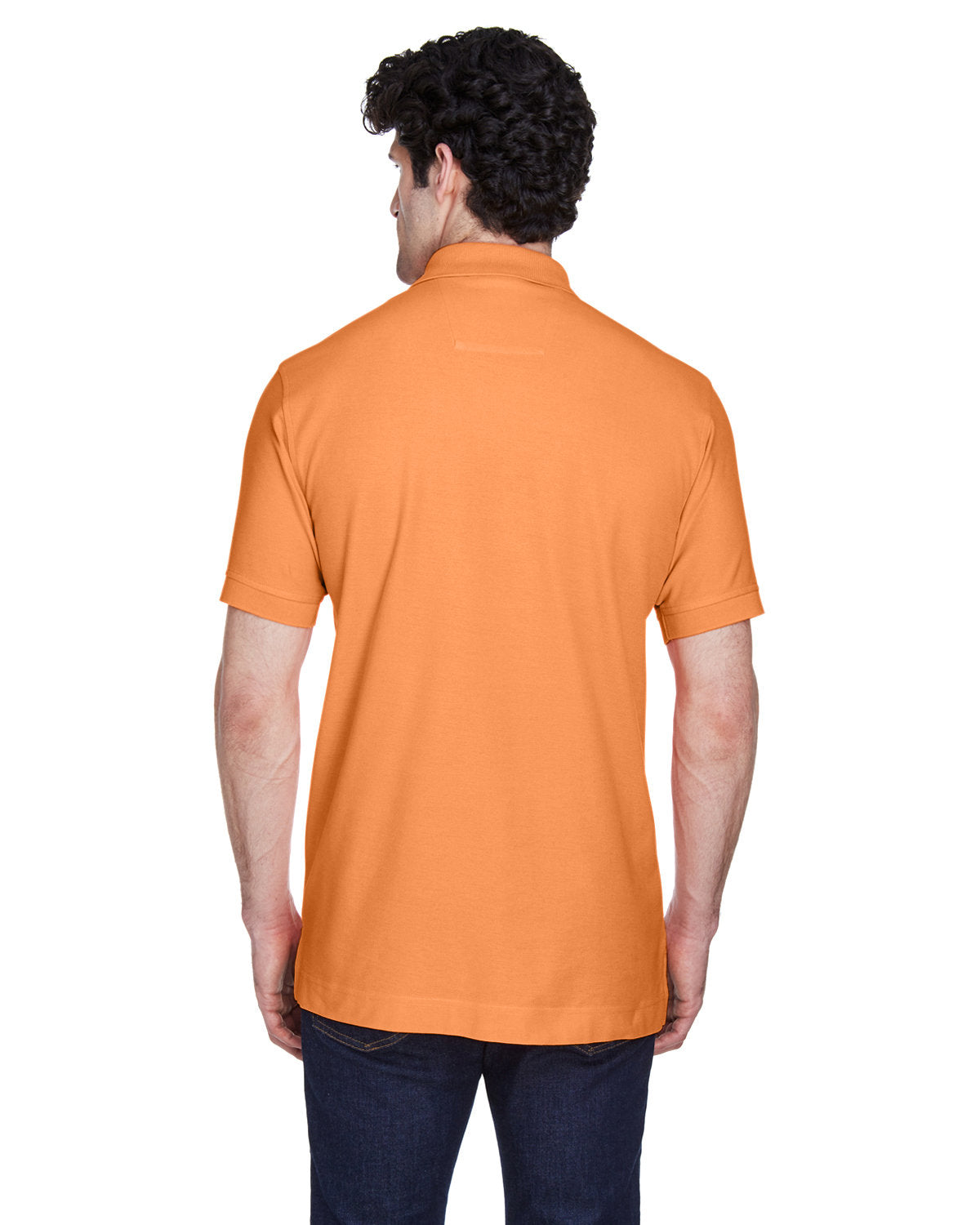 Devon & Jones Men's Pima Piqué Short-Sleeve Polo D100 CANTALOUPE