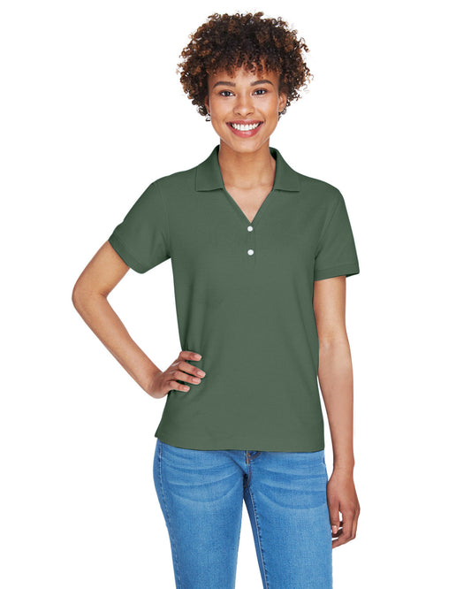 Devon & Jones Ladies' Pima Piqué Y-Collar Polo D100W DILL