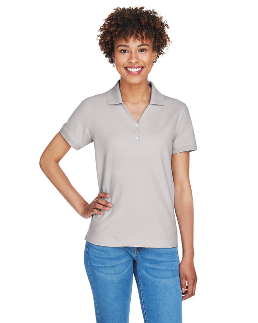 Devon & Jones Ladies' Pima Piqué Y-Collar Polo D100W SILVER