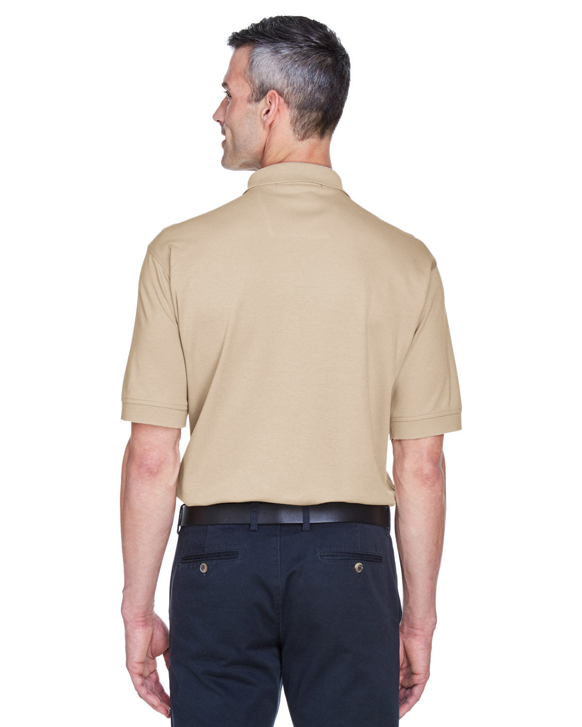 Devon & Jones Men's Solid Perfect Pima Interlock Polo D140S