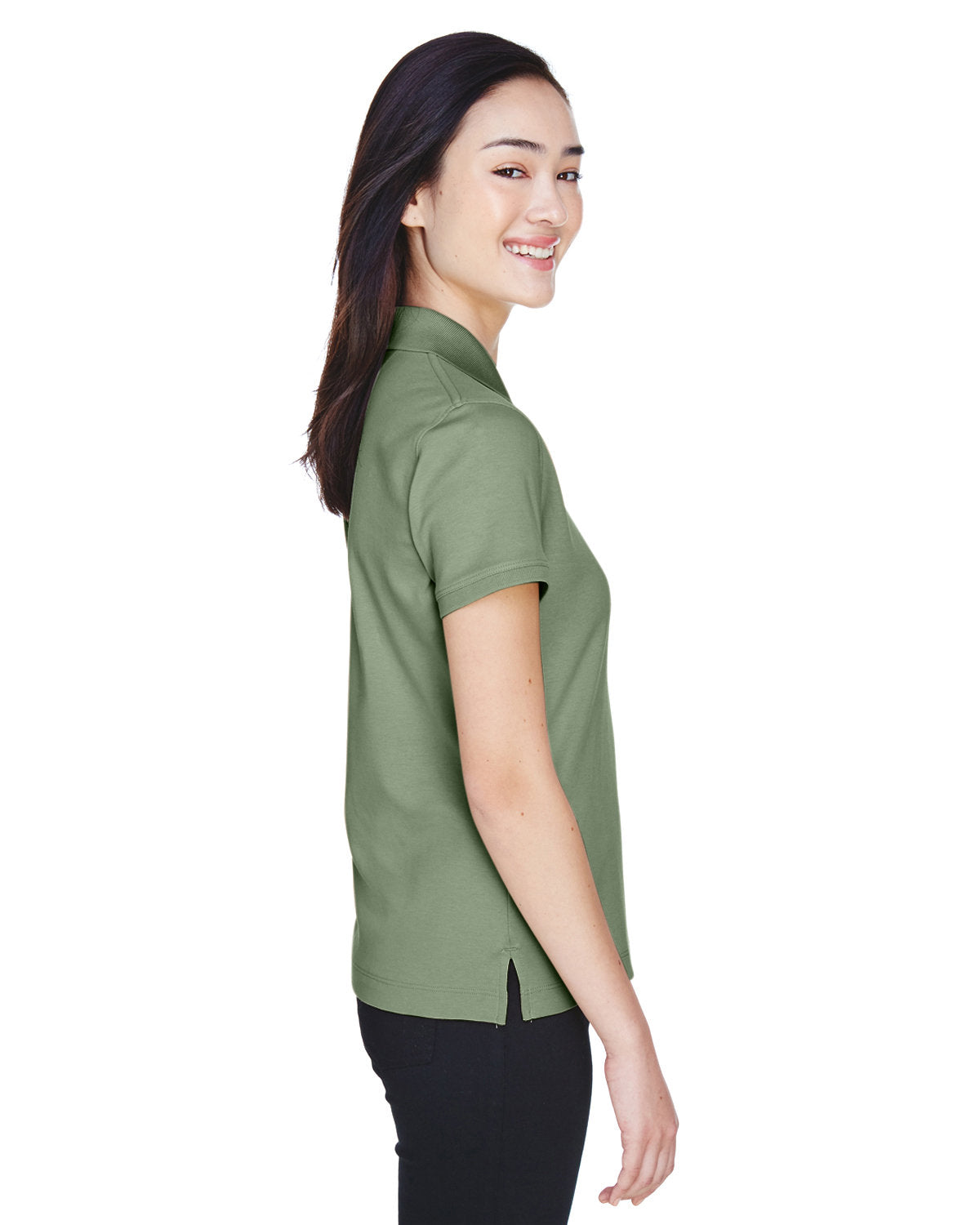 Devon & Jones Ladies' Solid Perfect Pima Interlock Polo D140SW