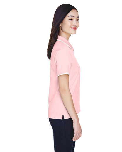 Devon & Jones Ladies' Tipped Perfect Pima Interlock Polo D140W