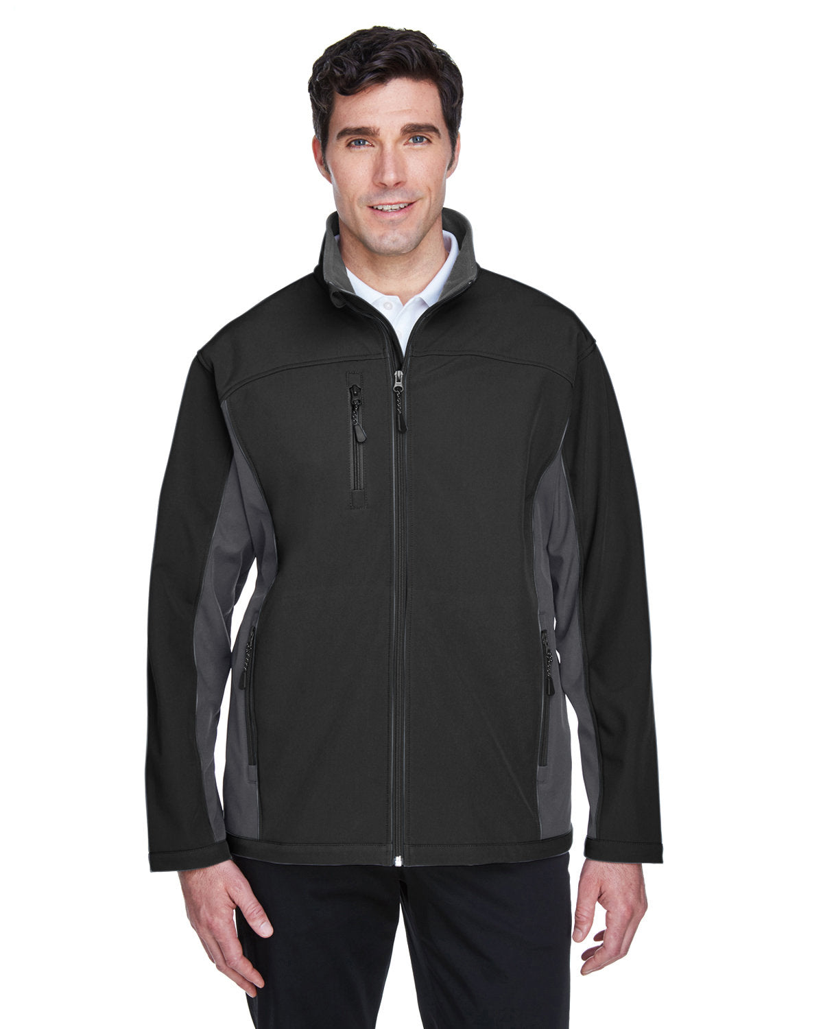 Devon & Jones Men's Soft Shell Colorblock Jacket D997