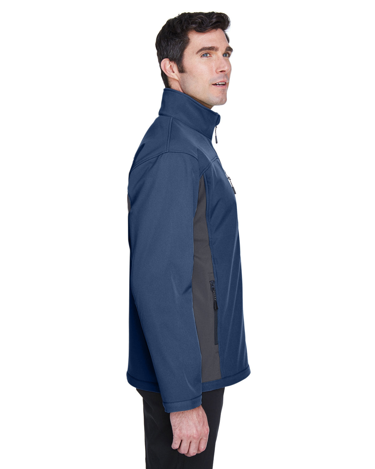 Devon & Jones Men's Soft Shell Colorblock Jacket D997