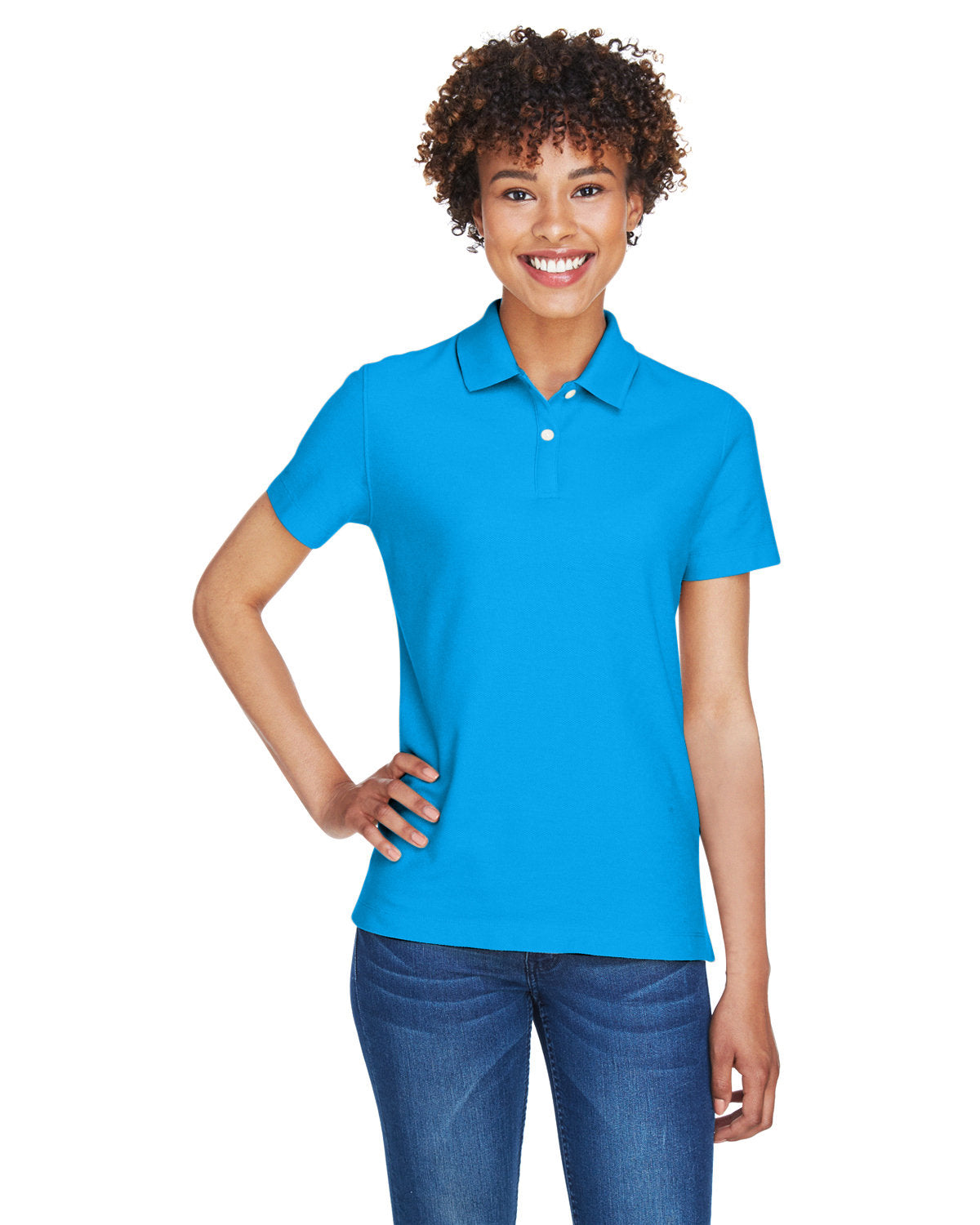 Devon & Jones Ladies' DRYTEC20™ Performance Polo DG150W OCEAN BLUE