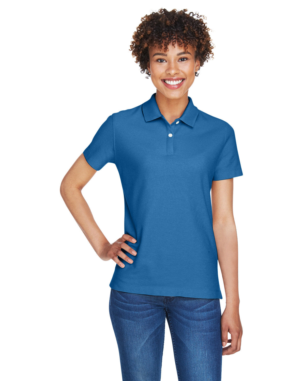 Devon & Jones Ladies' DRYTEC20™ Performance Polo DG150W FRENCH BLUE