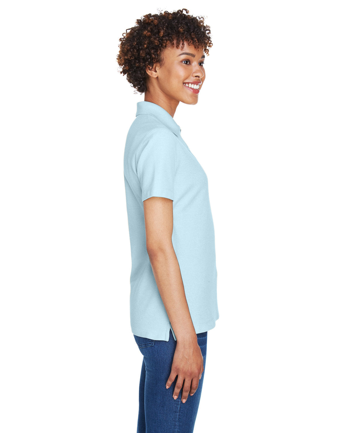 Devon & Jones Ladies' DRYTEC20™ Performance Polo DG150W CRYSTAL BLUE