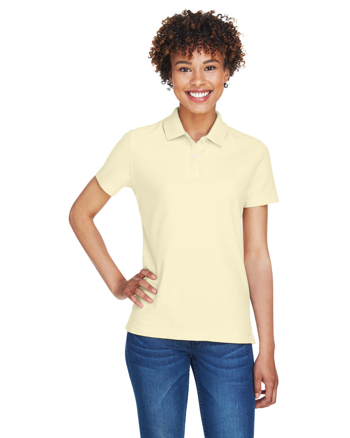 Devon & Jones Ladies' DRYTEC20™ Performance Polo DG150W TRANSPARENT YELL