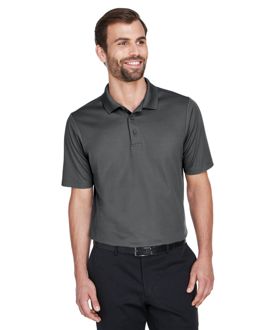 Devon & Jones CrownLux Performance® Men's Plaited Polo DG20 GRAPHITE