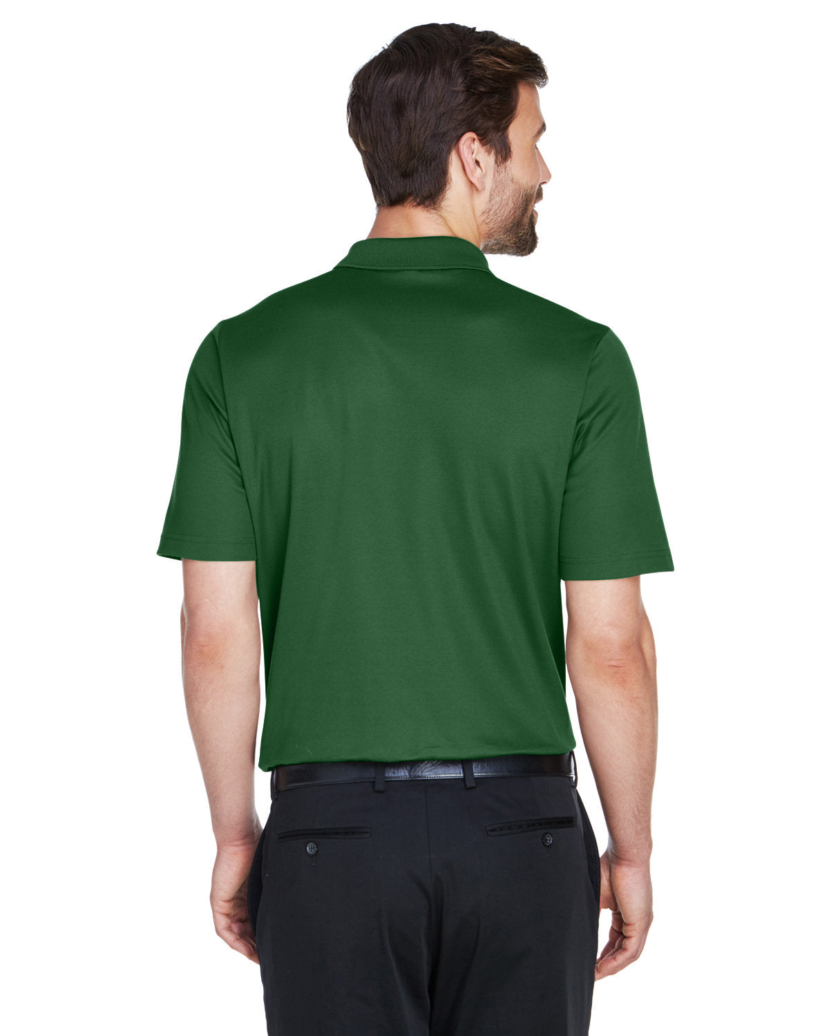 Devon & Jones CrownLux Performance® Men's Plaited Polo DG20 FOREST