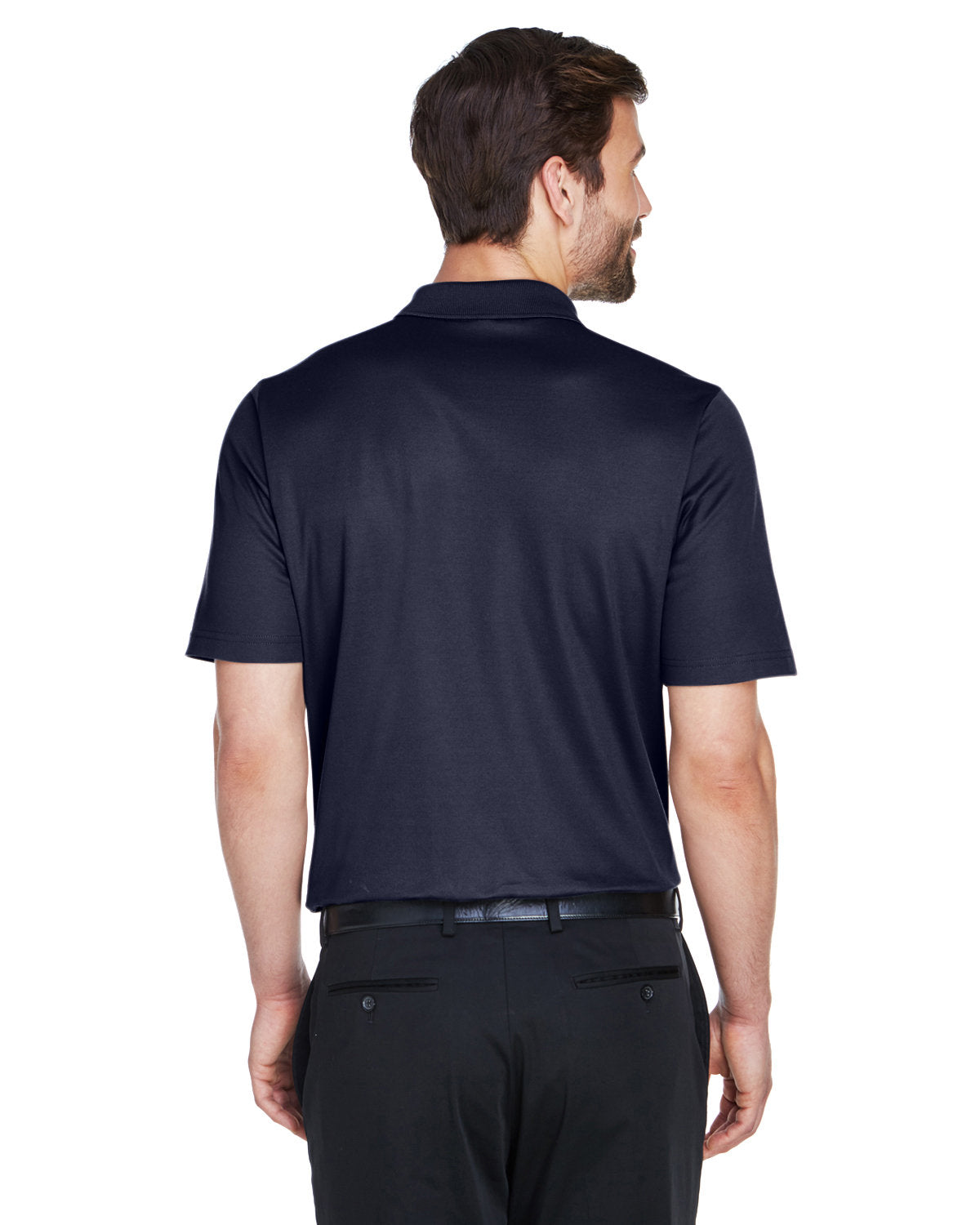 Devon & Jones CrownLux Performance® Men's Plaited Polo DG20 NAVY