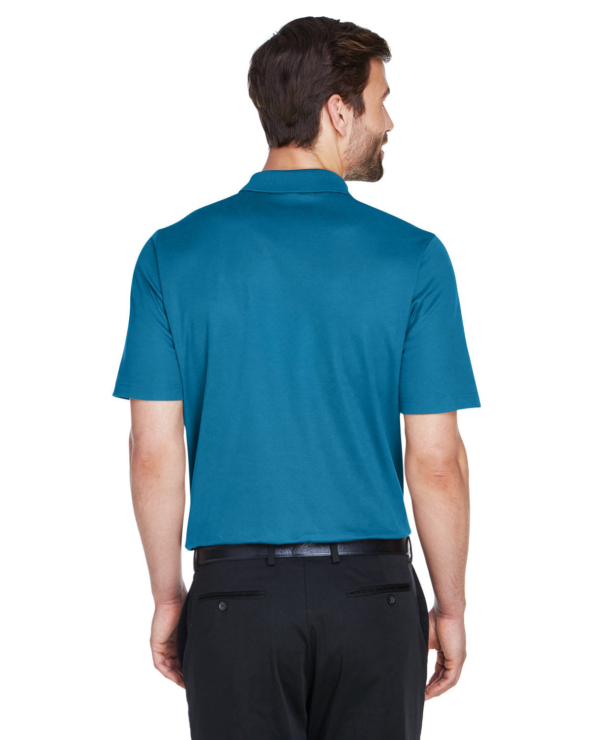 Devon & Jones CrownLux Performance® Men's Plaited Polo DG20 DARK TEAL