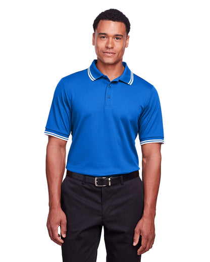 Devon & Jones CrownLux Performance® Men's Plaited Tipped Polo DG20C