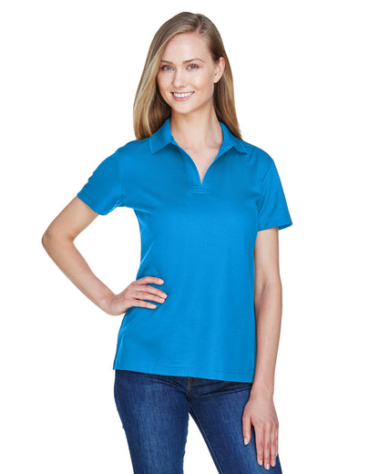 Devon & Jones CrownLux Performance® Ladies' Plaited Polo DG20W OCEAN BLUE