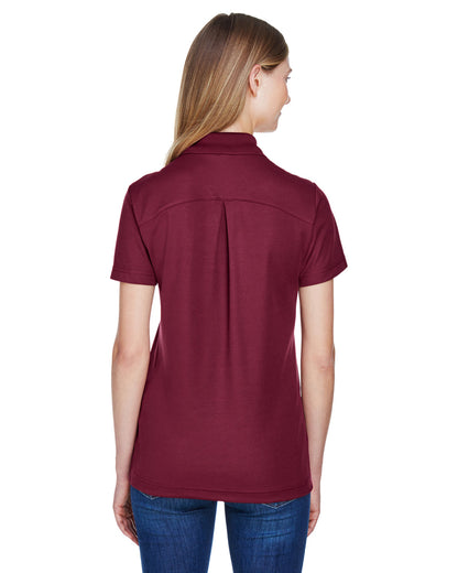 Devon & Jones CrownLux Performance® Ladies' Plaited Polo DG20W BURGUNDY