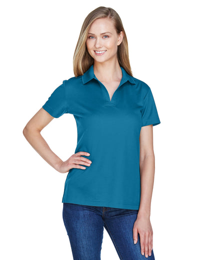 Devon & Jones CrownLux Performance® Ladies' Plaited Polo DG20W DARK TEAL