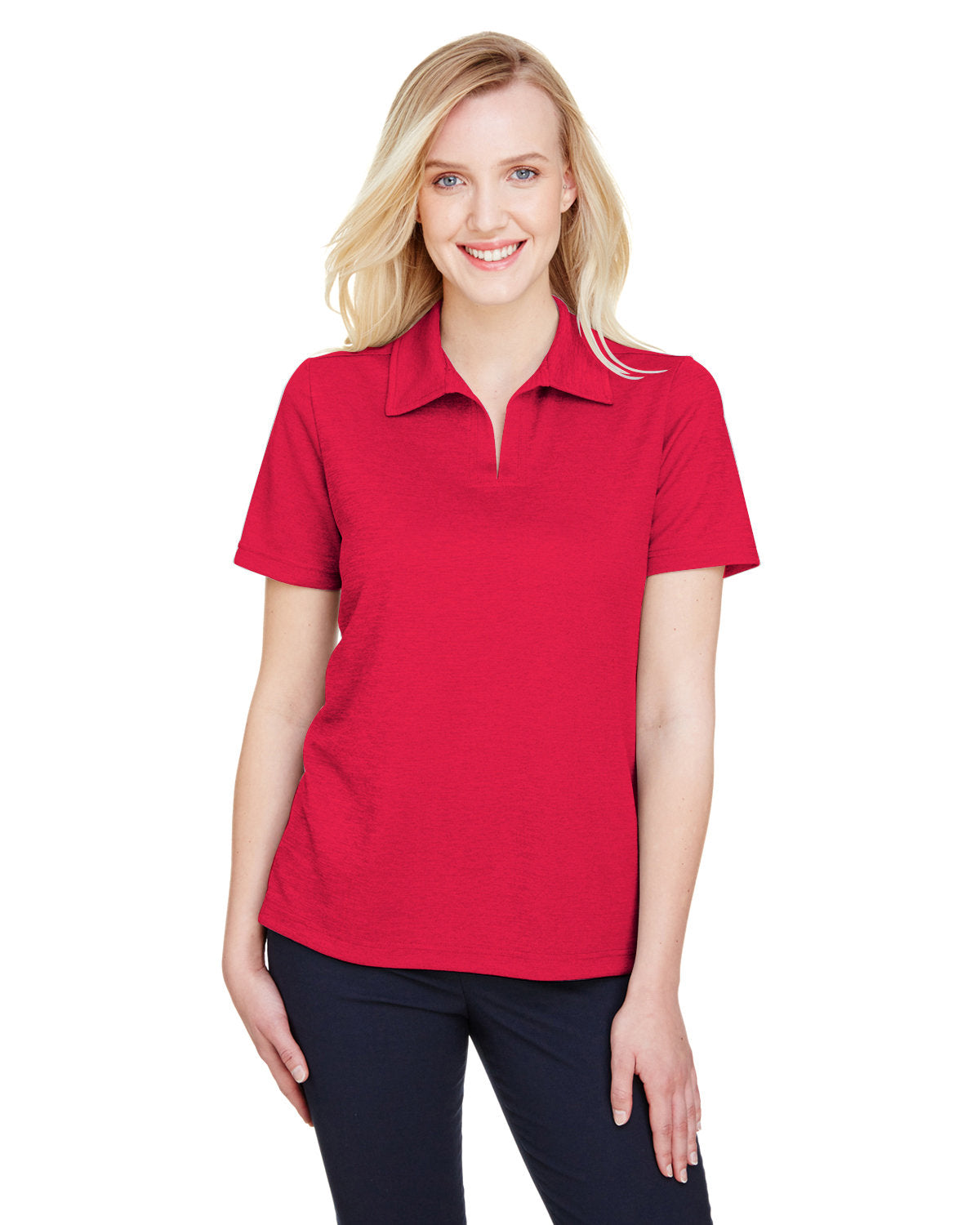 Devon & Jones CrownLux Performance® Ladies' Address Melange Polo DG22W