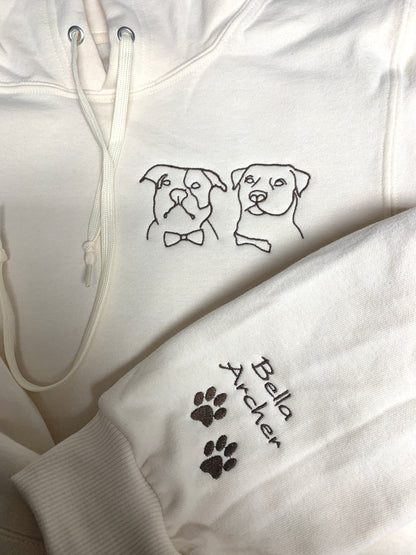 Custom Pet Outline Sweatshirt