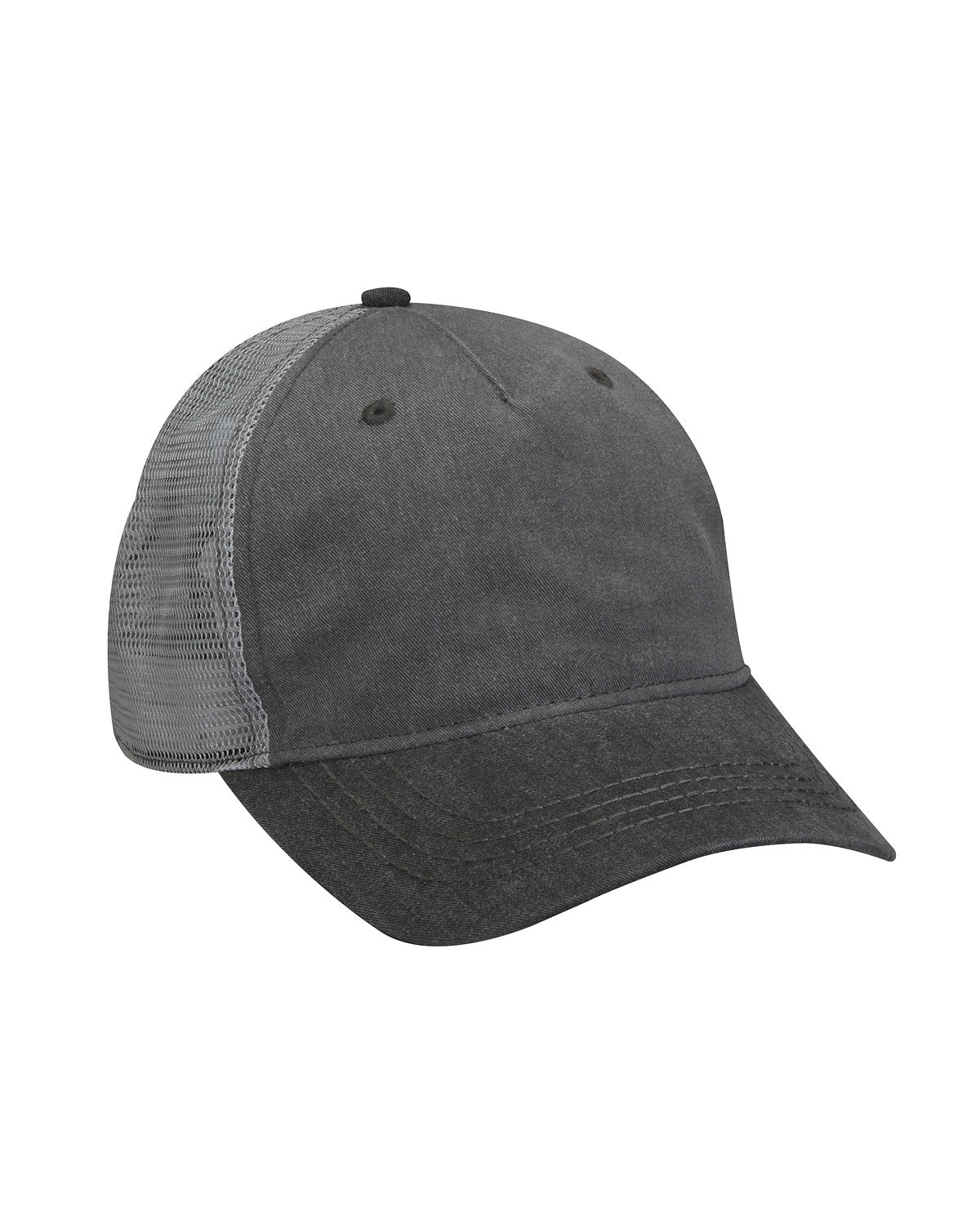 Adams Pigment-Dyed Twill & Mesh Trucker Cap EN102