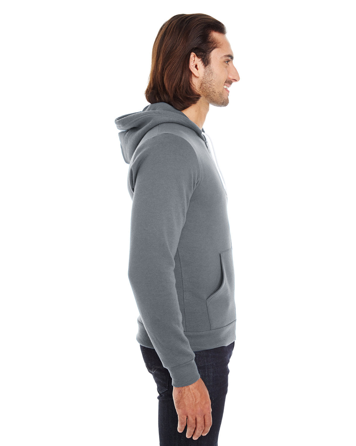 American Apparel Unisex Flex Zip Hooded Fleece F497