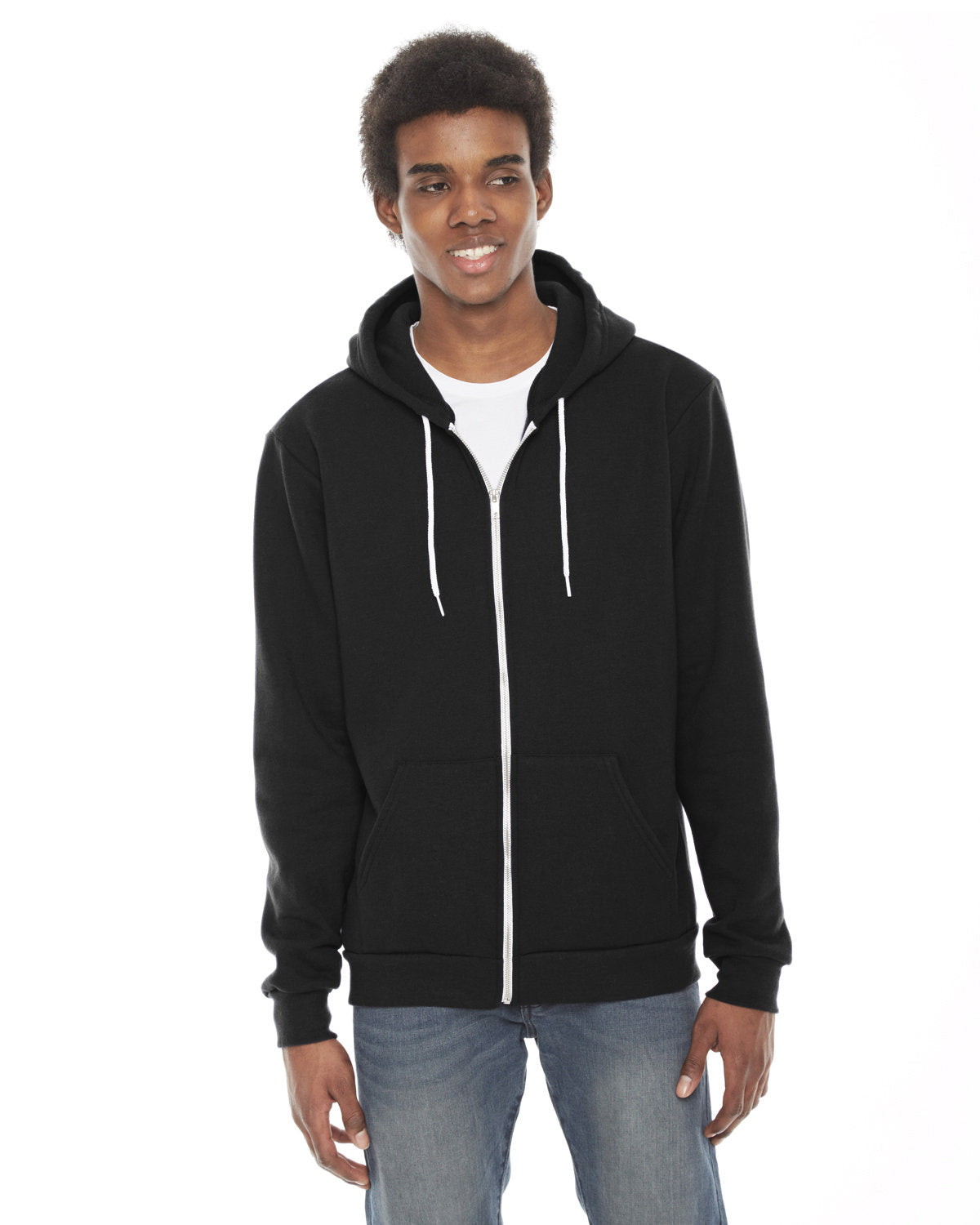 American Apparel Unisex Flex Zip Hooded Fleece F497