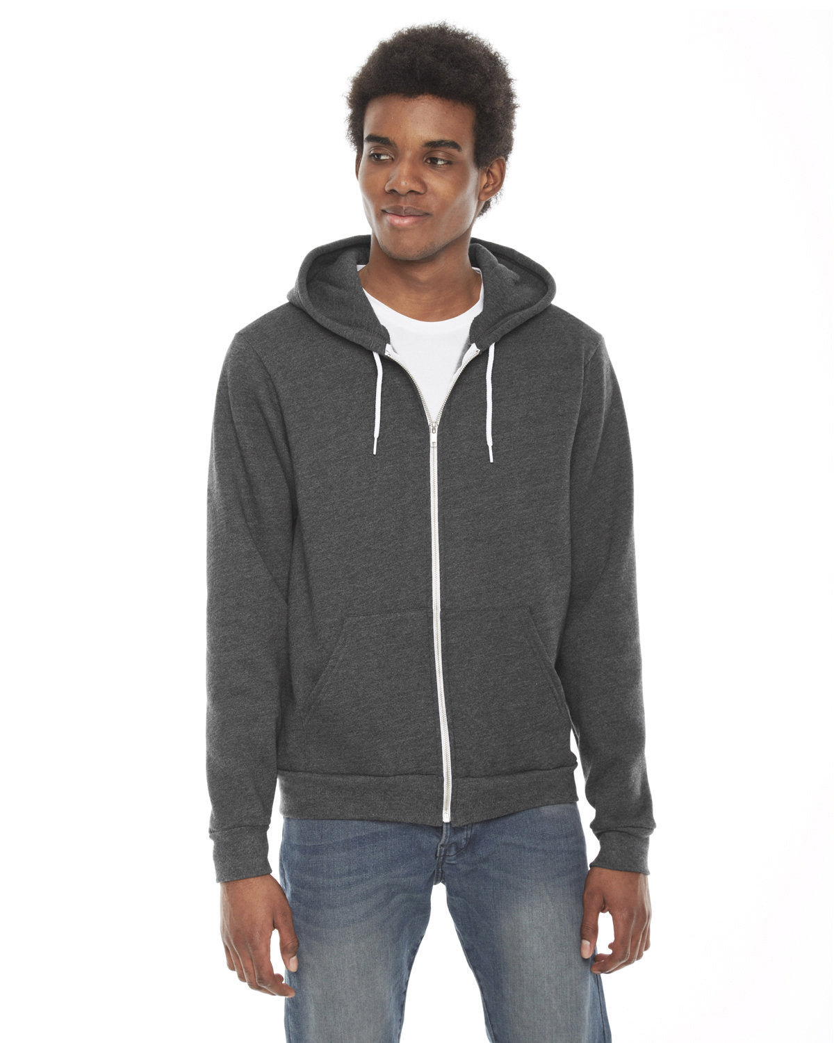 American Apparel Unisex Flex Fleece Zip Hoodie F497W