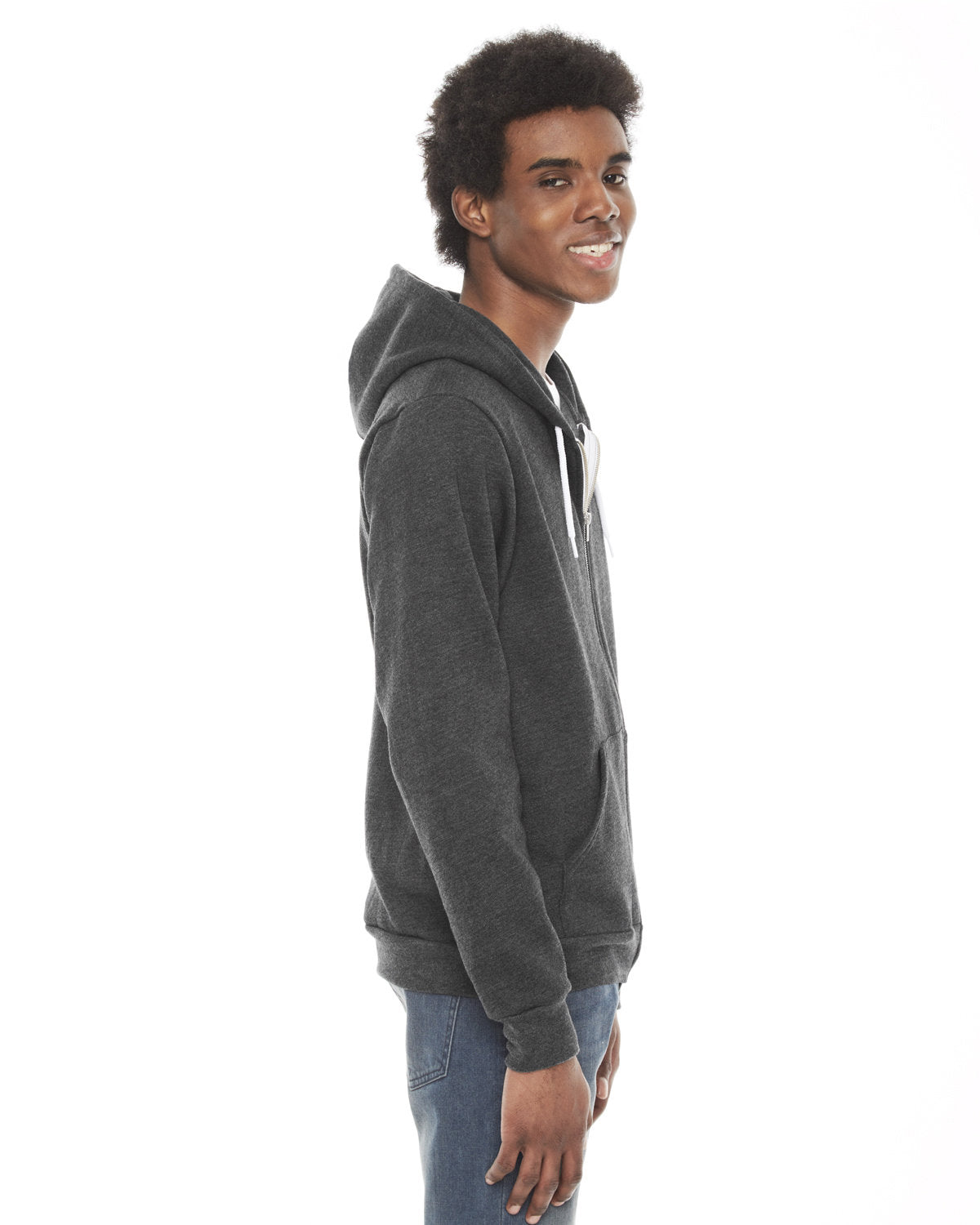 American Apparel Unisex Flex Fleece Zip Hoodie F497W