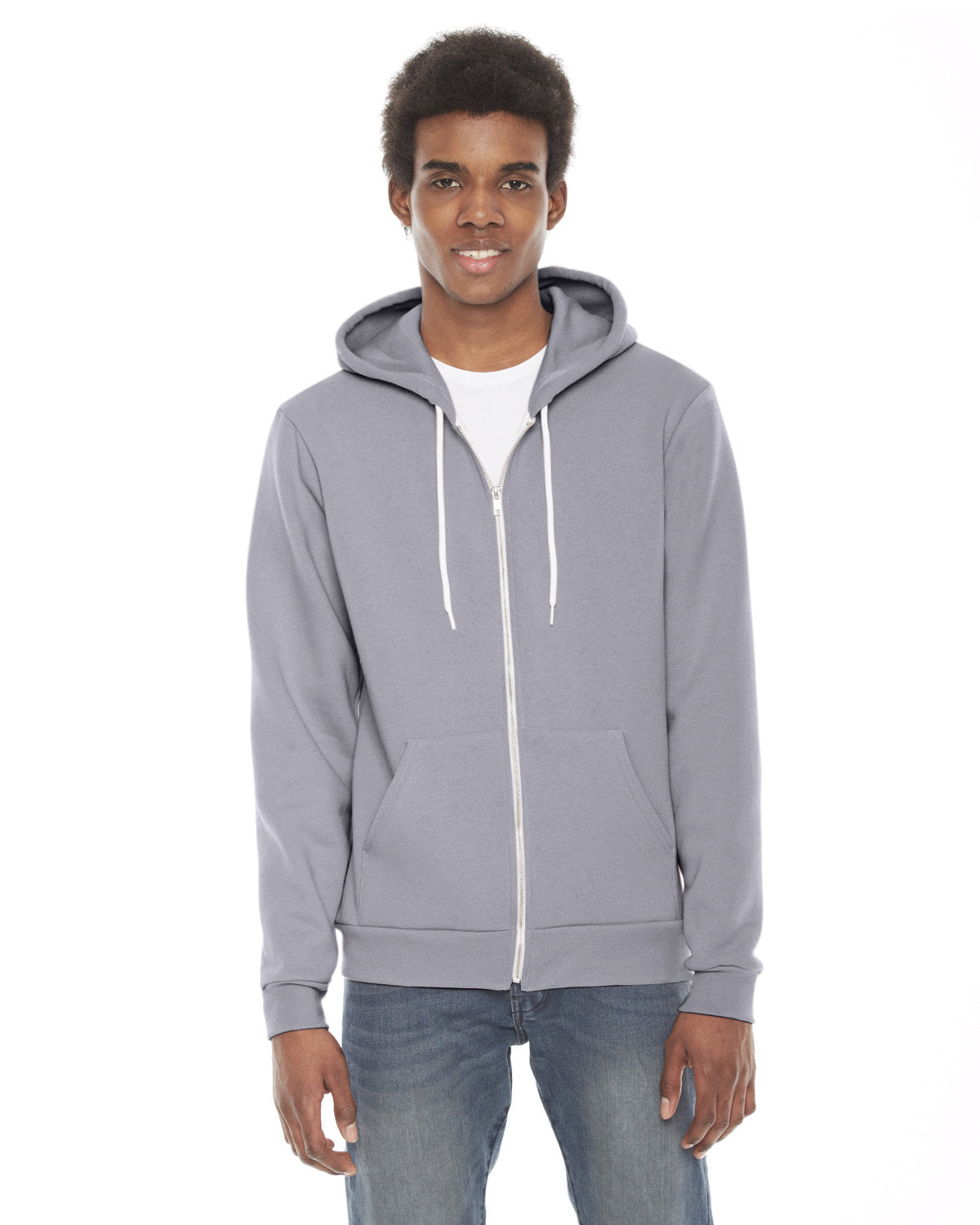 American Apparel Unisex Flex Fleece Zip Hoodie F497W