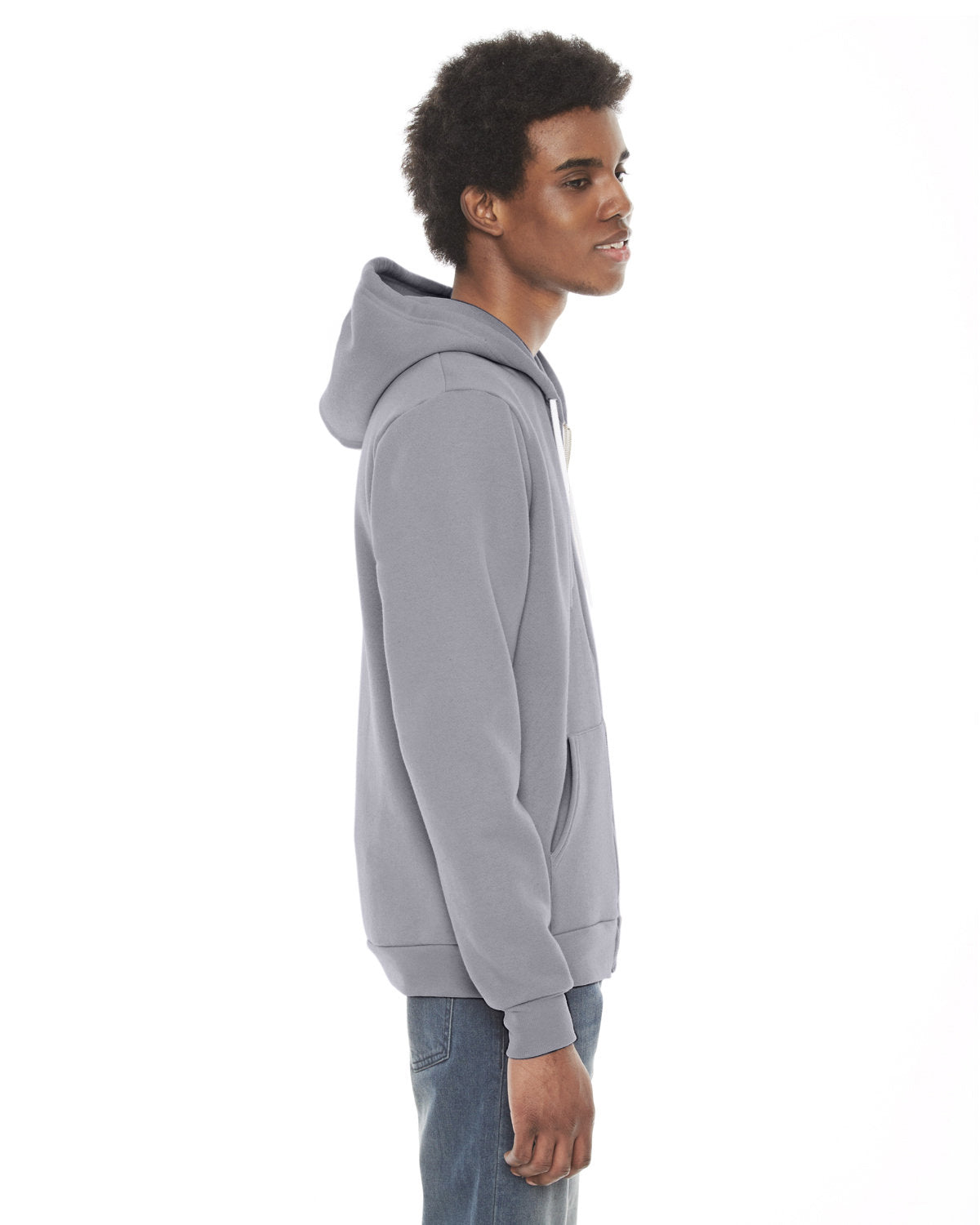 American Apparel Unisex Flex Fleece Zip Hoodie F497W