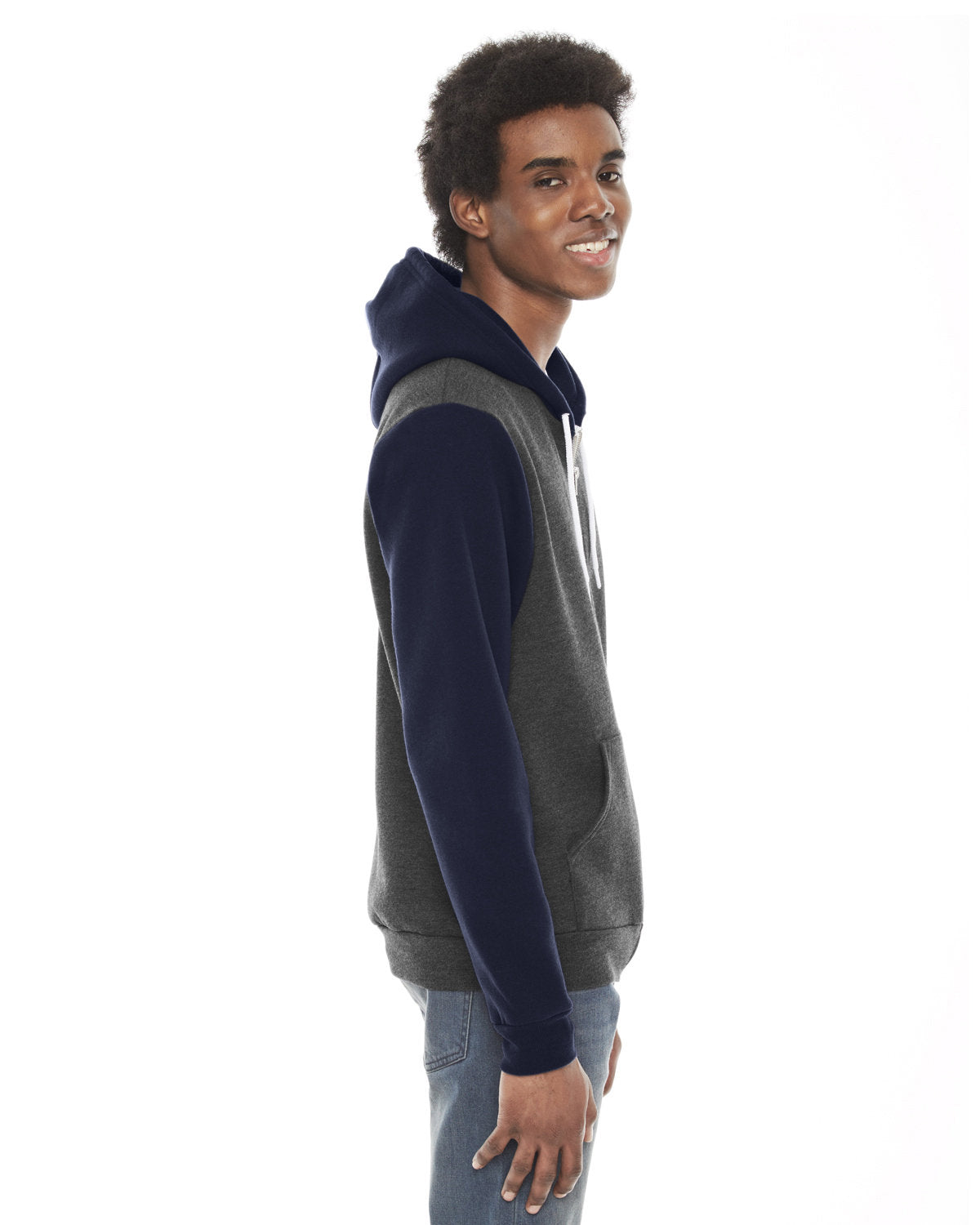 American Apparel Unisex Flex Fleece Zip Hoodie F497W