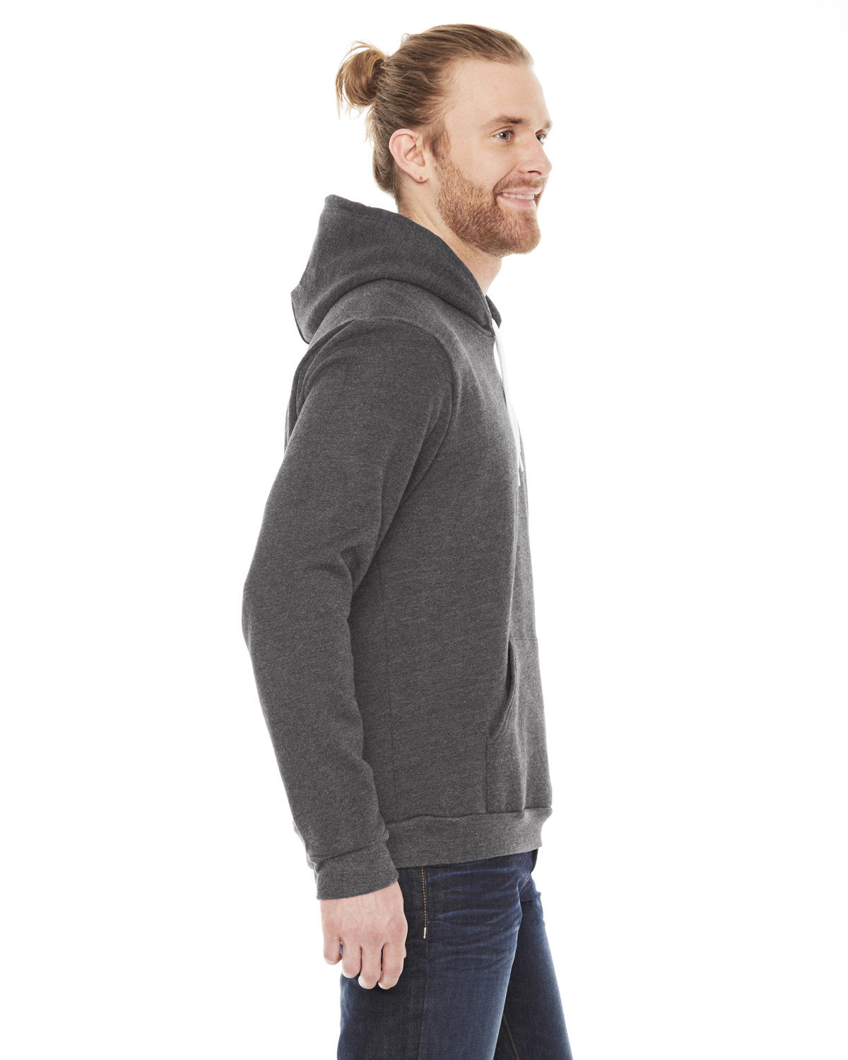 American Apparel Unisex Flex Fleece Drop Shoulder Pullover Hoodie F498W