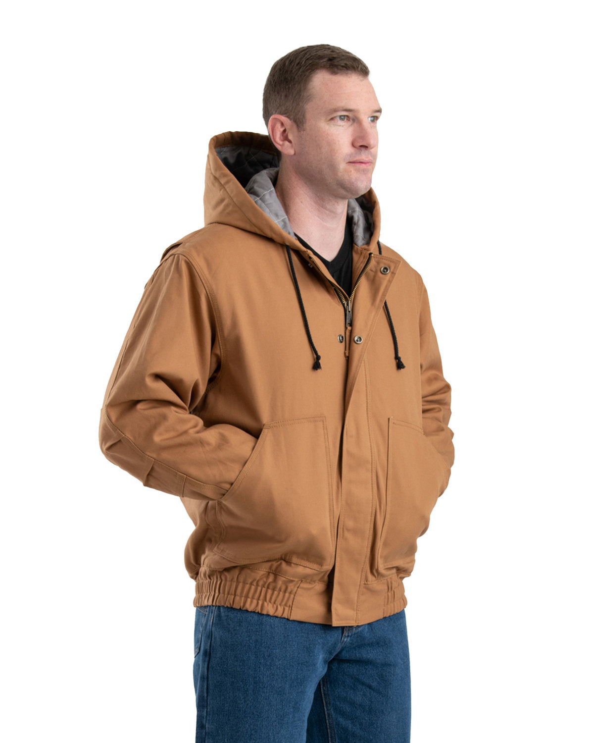 Berne Men's Flame-Resistant Hooded Jacket FRHJ01