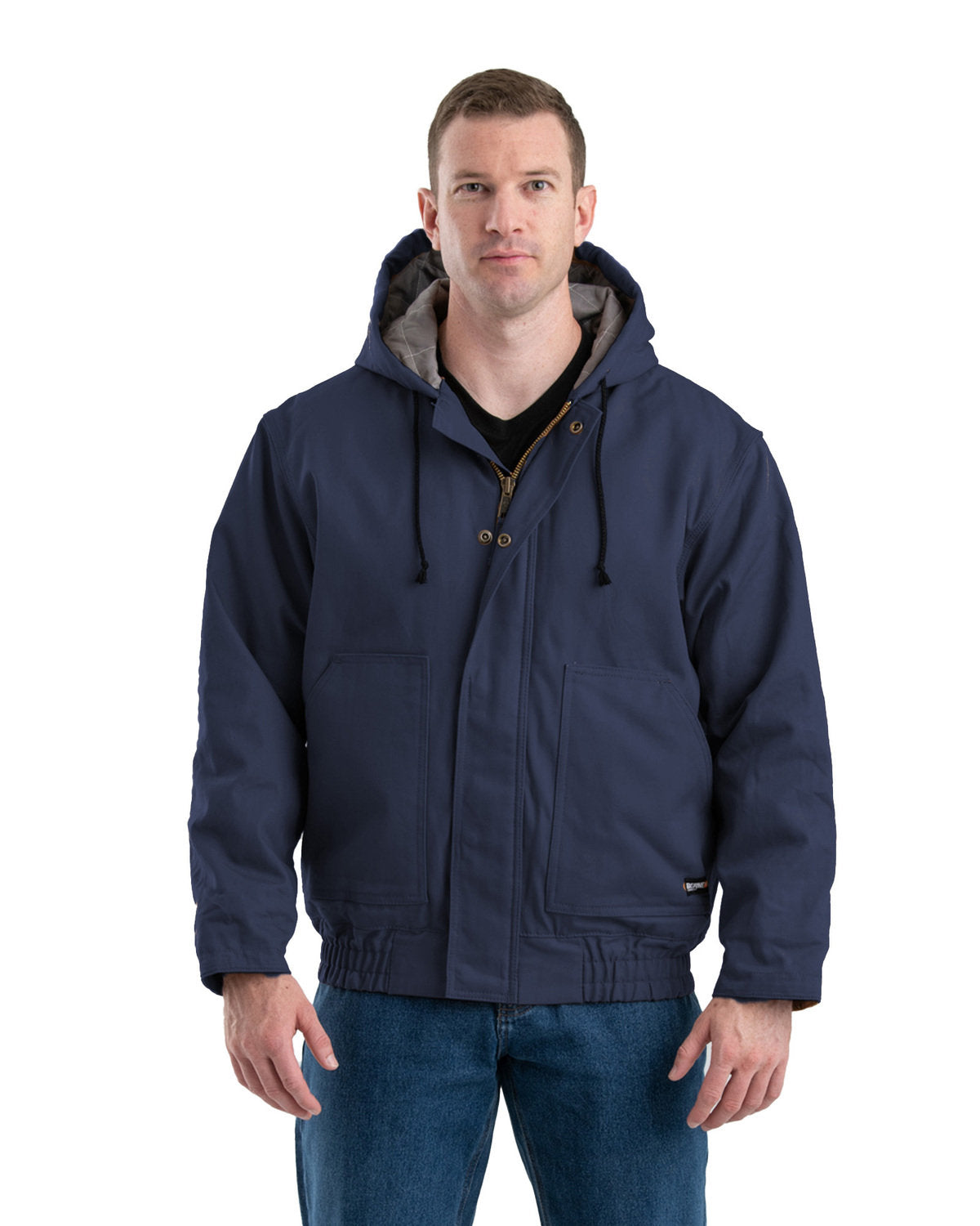 Berne Men's Flame-Resistant Hooded Jacket FRHJ01